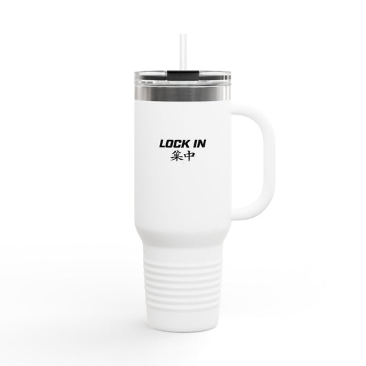 40oz Insulated Travel Mug - LOCK IN